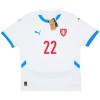 Maillot de Supporter République Tchèque Soucek 22 Extérieur Euro 2024 Pour Homme